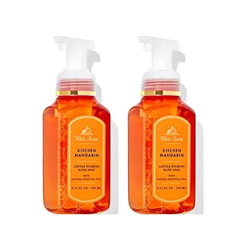 Bath & Body Works Bath and Body Works Kitchen Mandarin Gentle Foaming Hand Soap 8.75 Ounce 2-Pack (Kitchen Mandarin) 17.5 fluid_ounces