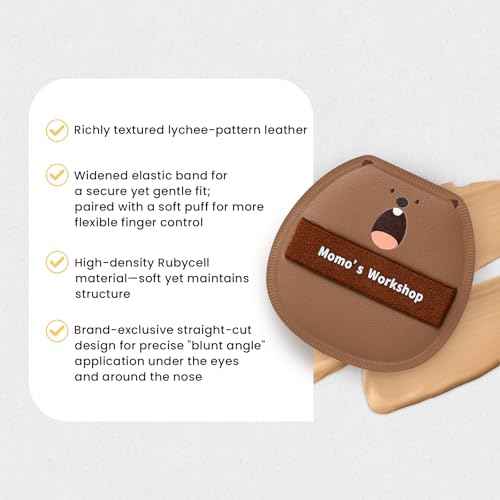 Makeup Sponges,Blender Sponges,Lychee Pattern Leather, Ultra Soft Bouncy Blender for Liquid Foundation, Rubycell, Perfect for Nose Wing & Under Eye,Travel Friendly & Reusable.2PCS