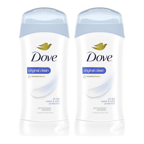 Dove Antiperspirant Stick, All Day Sweat Control, 2.6 oz (2 Pack)