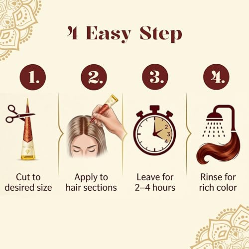 Kumari Kulture Organic Henna Cone 1.25oz - Natural Reddish-Brown Hair Dye