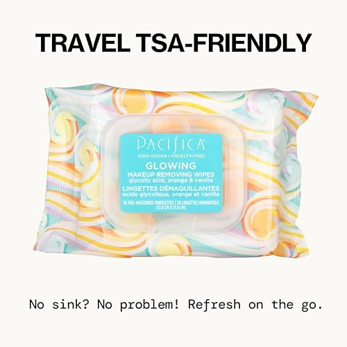 Pacifica Makeup Remover Wipes 2-Pack - Glycolic Acid Exfoliating