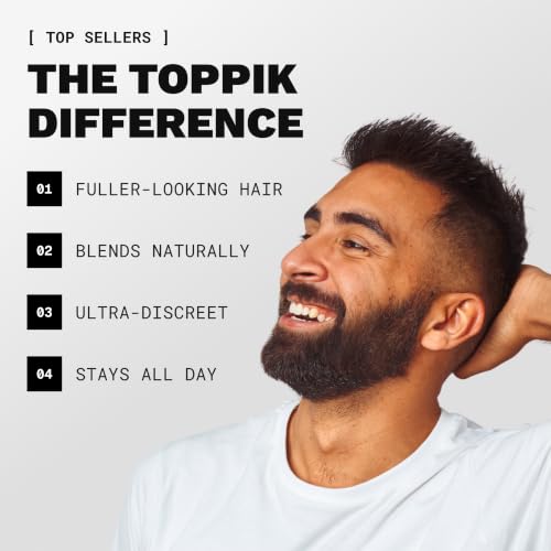 Toppik Hair Building Fibers Dark Brown 0.97oz - Thinning Hair Concealer & Fuller Look