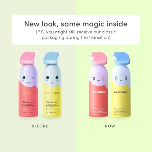 Evereden Kids Cloud Body Wash (6.7 fl. oz., Juicy Citrus) : Creamy Nourishing Cloud-Like Texture and Multi-Vitamin Body Lotion, Gentle & Non-Toxic Moisturizing Kids Lotion
