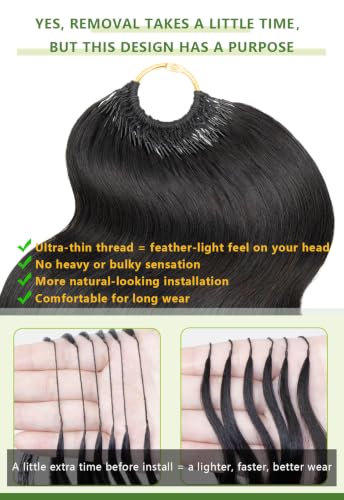 Feather Crochet Hair 14-16" Burmese Body Wave 120g