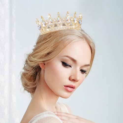 Queen Crown Rhinestone Tiara for Women - Bridal & Party Accessory