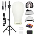 Firstwon 22 Inch Tripod Wig Head Mannequin for Hair Styling & Wig Making