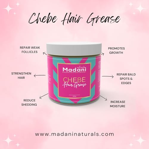 Madani Naturals Chebe Hair Grease & Scalp Oil Combo Set