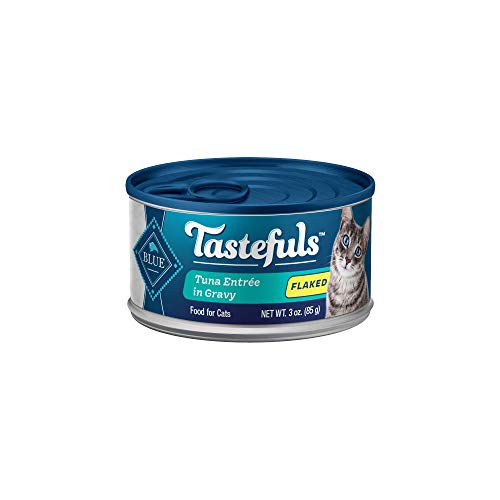 Blue Buffalo Tastefuls Flaked Wet Cat Food, Made with Natural Ingredients | Tuna, 3-oz. Cans (24 Count)