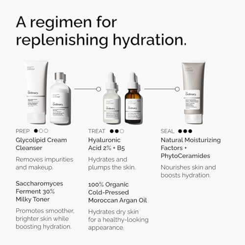 The Ordinary 100% Organic Cold-Pressed Moroccan Argan Oil,Nourishing and Hydrating Treatment for Skin & Hair,1 Fl Oz,(Pack of 2)