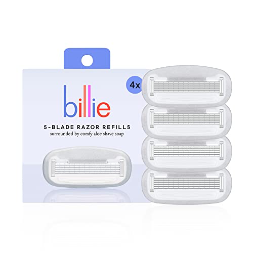 Billie Women¡¯s Razor Refill Blades 5-Blade Cartridges - 4 count & 5-Blade Women¡¯s Razor Travel Case - DreamPop