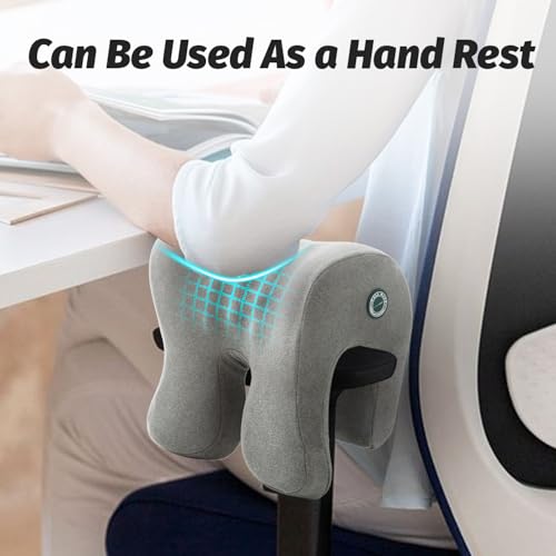 Adjustable Office Chair Pillow with Headrest & Memory Foam Neck Support