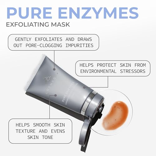 COSMEDIX Pure Enzymes Cranberry Exfoliating Facial Mask Skincare ? Nutrient-Rich Hydrating Face Mask for Dry & Dull Skin ? Gently Exfoliates & Softens for Plumper, Radiant Glow ? 60 g / 2 oz