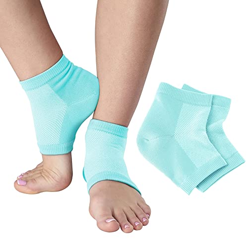 NatraCure Moisturizing Gel Heel Sleeves - 2 Pairs for Cracked Heels
