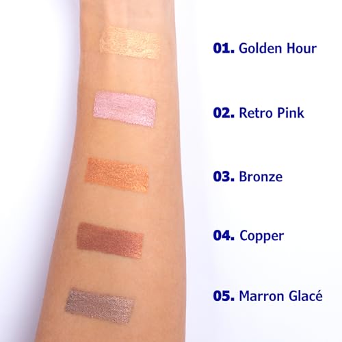 La Crique Cream Eyeshadow & Highlighter - 05 Glazed Chestnut