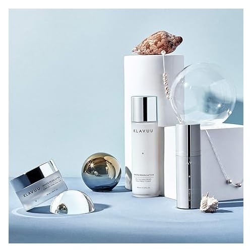 KLAVUU PEARLSATION Enriched Pearl Eye Cream ? Face Moisturizer, Niacinamide, Enhances Skin Elasticity, Dark Circles Under Eye Treatment with Anti-Aging Hydration, Korean Skin Care (0.68oz/20ml)
