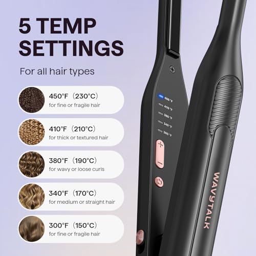 0.3" Pencil Flat Iron for Short Hair & Pixie Cuts