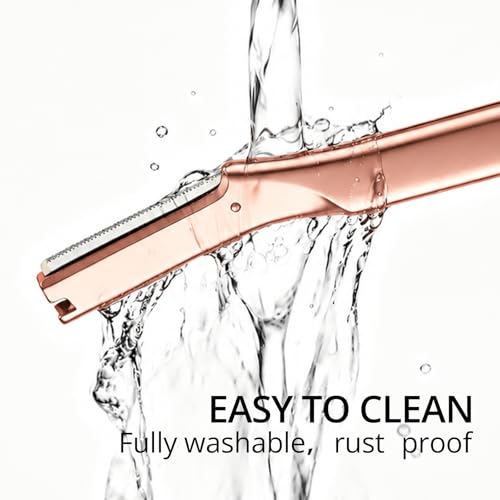Mistfree Rose Gold Dermaplane Razor for Women with 12 Blades - Facial Hair & Peach Fuzz Removal
