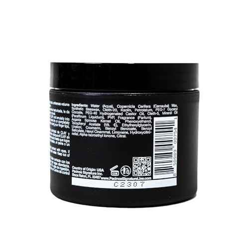 Pacinos Signature Line Clay Hair Paste - Long Lasting Styling Wax with Firm Hold for All Hair Styles 4 Oz