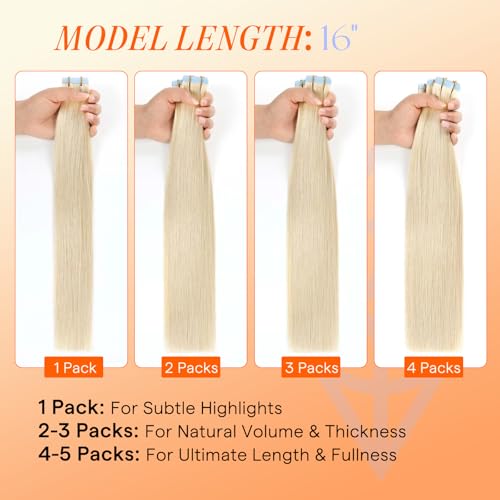 Full Shine 14-Inch Tape-In Hair Extensions - Black Remy Hair, 20 Pcs