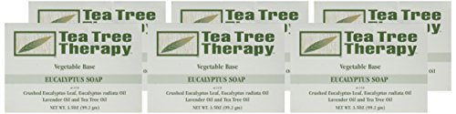 Tea Tree Therapy Vegetable Base Bar Soap, Eucalyptus, 6 Count