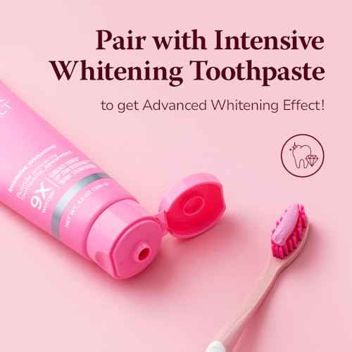 HIMALAYA PINKSALT Natural Toothbrush - Medium Toothbrushes for Adults, Plaque Remover for Teeth, Tapered Bristles Gentle on Teeth and Gum, Deep Clean Toothbrush