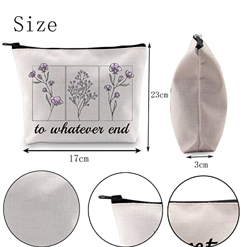 POFULL Throne of Glass Gift To Whatever End Cosmetic Bag Bookish Gift (to whatever bag)