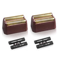 2 Pack Professional 5 Star Series Finale Shaver Replacement Foil and Cutter Bar Assembly Compatible with wahl Shaver Foil 7031-100, 7043-100 Super Close Shaving Replacement Heads£¬Red