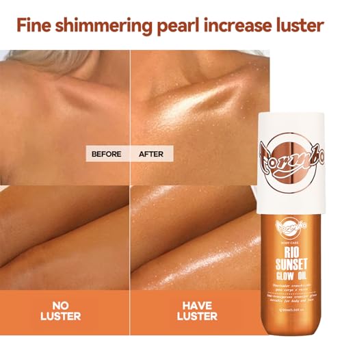 Body Glow Oil Highlighter - Golden Shimmer, 90ML