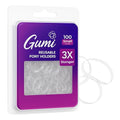 Gumi good Ouchless Clear Hair Elastics – Small 3/4 inch (Pack)