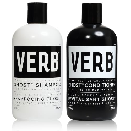 VERB Ghost Shampoo & Conditioner Duo - Weightless Fine Hair Set with Citrus & Violet Scent