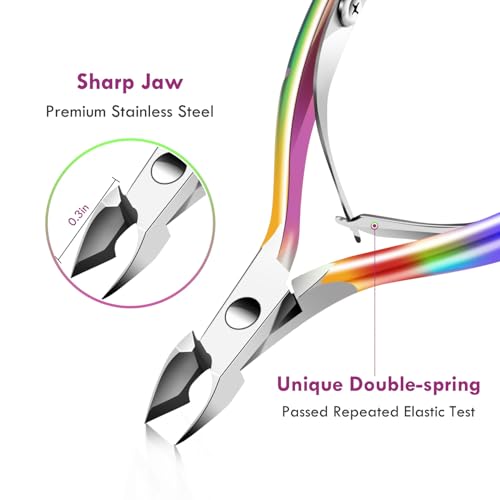 5-in-1 Cuticle Trimmer Set - Professional Stainless Steel Manicure Pedicure Tools