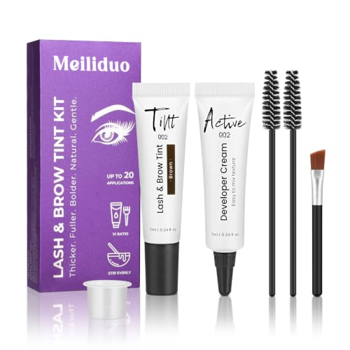 Meiliduo Eyelash & Eyebrow Color Kit - Natural Brown Shade