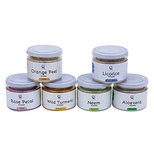 YOGI¡¯S GIFT ? Celebrating health Multi Pack | Ayurvedic Skin Care Sampler + Pack of 5 Clays for bundle