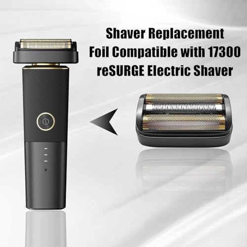 For Andis Foil Shaver Replacement Head for Model 17300 reSURGE Electric Shaver Replacemen Blades (Black/1Pack)