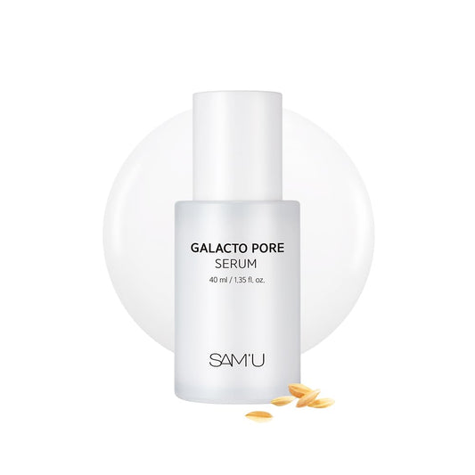 SAM'U Galacto Pore Serum – Pore Minimizing Facial Serum with Galactomyces For Glass Skin – Korean Skin Care, Tightening & Hydrating with AHA, PHA, BHA, Suitable for Acne-Prone Skin – 1.4 Fl. Oz