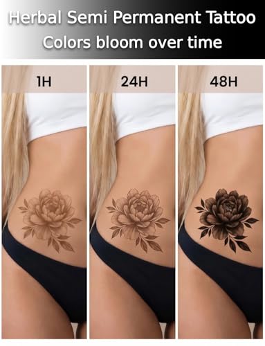 Semi-Permanent Tattoo 2 Sheets Realistic Kinky Adult Waterproof