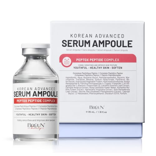 BRÜUN Peptox Peptide Facial Serum Ampoule – Hydrating Korean Skincare