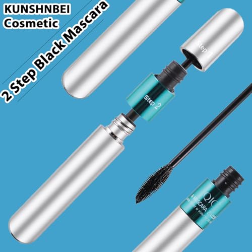 2 Pack QIC 4D Waterproof Mascara - 5x Longer Lashes