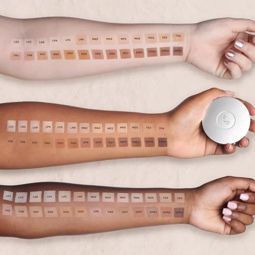 P?R MINERALS 4-in-1 Pressed Mineral Makeup Powder Foundation with SPF 15 - Concealer & Finishing Compact Pressed Powder for Face - Buildable Medium to Full Coverage Foundation Powder
