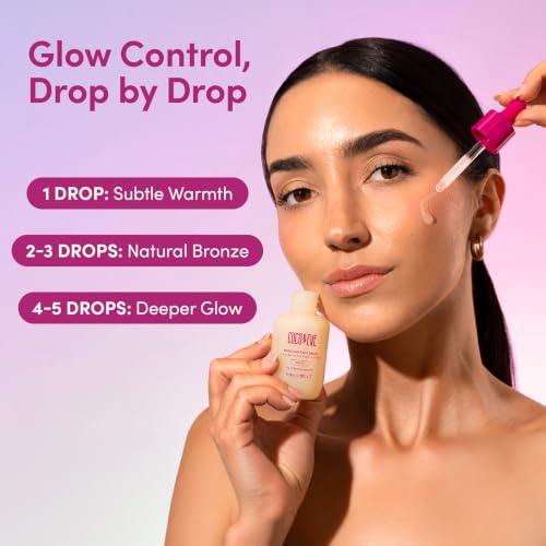 Coco & Eve Self Tanning Drops Medium - Customizable Face Tanner