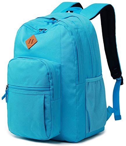 abshoo Classical Basic Womens Travel Backpack For College Men Water Resistant Bookbag (PowDerBlue)