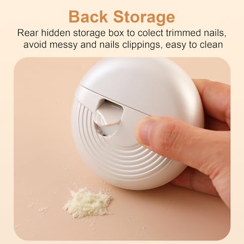 Electric Nail Clipper with 3 Speeds, LED Light & Polisher