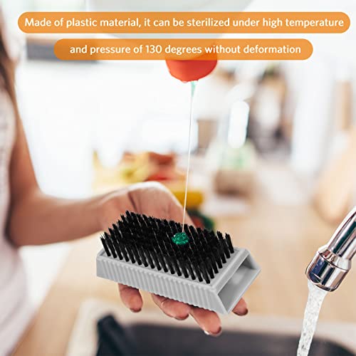 5-Pack Heavy Duty Nail Cleaning Brushes for Hands & Fingernails