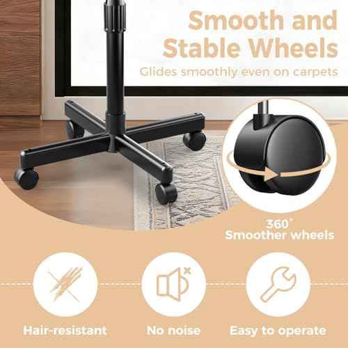 Adjustable Rolling Salon Tray on Wheels for Hair & Lash