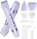 4-in-1 Women's Electric Razor | Dual-Head Waterproof Trimmer