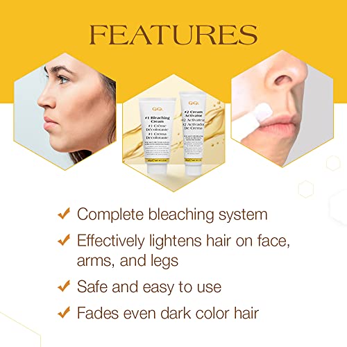 GiGi Gentle Bleaching Cream for Facial & Body Hair, 1 oz