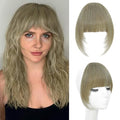 Clip In Bangs Real Human Hair - Ash Blonde French Bangs