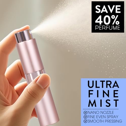 6-Pack 8ML Refillable Perfume Atomizer Travel Spray Bottle