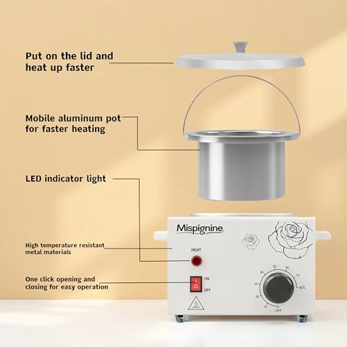 Wax Warmer, Professional Wax Pot for Hair Removal, Large Waxing Machine Electric Waxing Heater for SPA Salon Equipment.