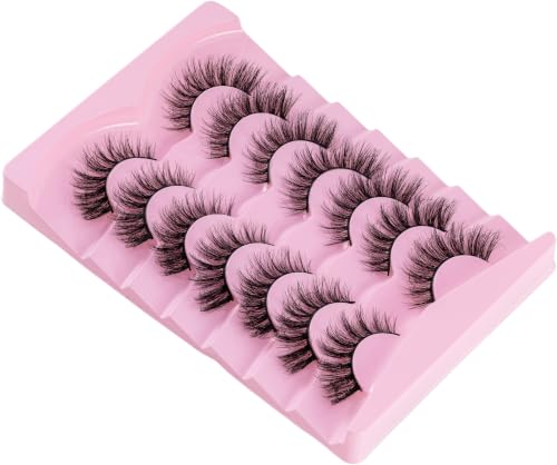 Fluffy 3D Faux Mink False Eyelashes - 16MM D Curl (7 Pairs)